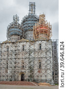 Restoration of Assumption Cathedral in Rostov (2009 год). Стоковое фото, фотограф Сергей Буторин / Фотобанк Лори