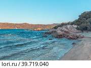 Capriccioli beach in Costa Smeralda. Стоковое фото, фотограф Татьяна  Бральнина / Фотобанк Лори