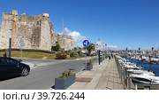 Крепость Кашкайша (Citadel of Cascais). Побережье Атлантического океана. Кашкайш, Лиссабон, Португалия (2023 год). Редакционное фото, фотограф lana1501 / Фотобанк Лори