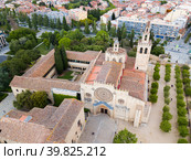 Benedictine Monastery in Sant Cugat. Стоковое фото, фотограф Яков Филимонов / Фотобанк Лори