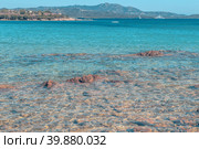 Beach in Costa Smeralda (2017 год). Стоковое фото, фотограф Татьяна  Бральнина / Фотобанк Лори