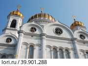 Храм Христа Спасителя. Улица Волхонка, 15. Район Хамовники. Город Москва (2010 год). Стоковое фото, фотограф lana1501 / Фотобанк Лори