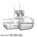 Anti-tank armored car. Стоковая иллюстрация, иллюстратор Кирилл Черезов / Фотобанк Лори