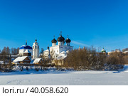 Uspensky trifonov monastery in kirov on a winter day (2021 год). Стоковое фото, фотограф Алексей Яговкин / Фотобанк Лори