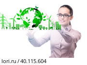 Ecology concept with ecological elements. Стоковое фото, фотограф Elnur / Фотобанк Лори