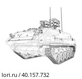 Anti-tank armored car. Стоковая иллюстрация, иллюстратор Кирилл Черезов / Фотобанк Лори