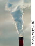 Smoke from pipe. Стоковое фото, фотограф Сергей Буторин / Фотобанк Лори