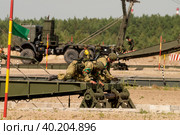 Assemblage of the mechanized bridge from TMM set (2019 год). Редакционное фото, фотограф Сергей Буторин / Фотобанк Лори