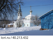 Благовещенская церковь (1740 год) в Касимове (2010 год). Стоковое фото, фотограф Татьяна Цибушок / Фотобанк Лори
