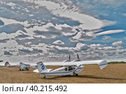 Hydroplane SK-12 Orion on little airport (2013 год). Редакционное фото, фотограф Сергей Буторин / Фотобанк Лори