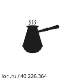 The Turks icon for coffee. Simple flat vector illustration on a white background. Стоковая иллюстрация, иллюстратор Марина Дычек / Фотобанк Лори