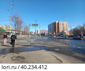 Щелковское шоссе. Район Гольяново. Город Москва (2023 год). Редакционное фото, фотограф lana1501 / Фотобанк Лори