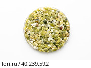 sample of stone chips, pavements for footpaths and sidewalks. Стоковое фото, фотограф Скрипачев Антон / Фотобанк Лори