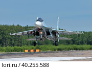 Многоцелевой истребитель Су-30СМ ВКС России (2020 год). Редакционное фото, фотограф Александр Тарасенков / Фотобанк Лори