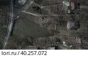 The Church of the Assumption of the Blessed Virgin Mary in the village of Shchapovo. New Moscow 01.04.2023. Aerial photography. Редакционное видео, видеограф Ярославский Максим / Фотобанк Лори