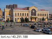 Москва, Савёловский вокзал (2023 год). Редакционное фото, фотограф glokaya_kuzdra / Фотобанк Лори