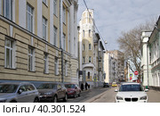 Москва, Подсосенский переулок (2023 год). Редакционное фото, фотограф Илюхина Наталья / Фотобанк Лори