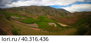Landscape with the rice fields at Ambalavao Fianarantsoa ,Madagascar. Стоковое фото, фотограф Сергей Майоров / Фотобанк Лори