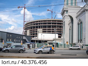 Москва, соборная мечеть у СК "Олимпийский" (2023 год). Редакционное фото, фотограф Владимир Макеев / Фотобанк Лори