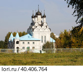 Церковь Благовещения Пресвятой Богородицы. Город Мытищи, Московская область, Россия. / Church of the Annunciation of the Most Holy Theotokos. The city of Mytishchi, Moscow region, Russia. Стоковое фото, фотограф Наталья Баранова / Фотобанк Лори