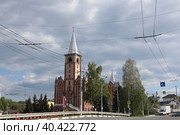 Бежицкая церковь ЕХБ Возрождение в Брянске (2023 год). Редакционное фото, фотограф Дмитрий Неумоин / Фотобанк Лори