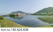 Вид на Петропавловск-Камчатский с озера Култучное (2021 год). Стоковое фото, фотограф Юрий Хабаров / Фотобанк Лори