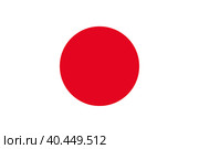 Флаг Японии. Стоковая иллюстрация, иллюстратор Олег Безруков / Фотобанк Лори
