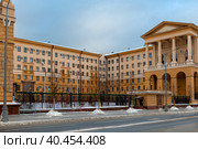 Здание Главного управления Министерства внутренних дел РФ по Москве. Москва. Улица Петровка, 38 (2022 год). Редакционное фото, фотограф Pukhov K / Фотобанк Лори