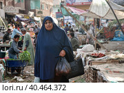 17.01.2009 Egypt, Hurghada, an Arab woman at the local food market. Стоковое фото, фотограф Анна Кривицкая / Фотобанк Лори