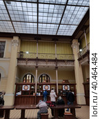 The building of the main post office of St. Petersburg inside (2019 год). Стоковое фото, фотограф Анна Кривицкая / Фотобанк Лори