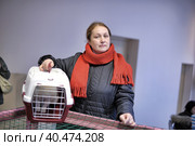 St. Petersburg, Russia 26.10.2013    The Way Home - show the distribution of animal shelter Rzhevka, Стоковое фото, фотограф Анна Кривицкая / Фотобанк Лори