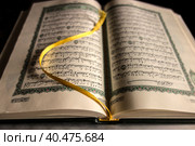 Open Holy Koran Book (2017 год). Стоковое фото, фотограф Iva Noel / Фотобанк Лори