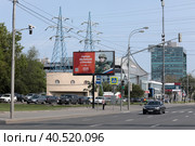 Капитан Сергей Зубков на информационном стенде в Москве (2023 год). Редакционное фото, фотограф Дмитрий Неумоин / Фотобанк Лори