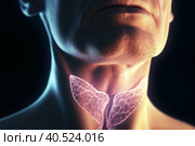 Problems with the thyroid gland. Generative AI. Стоковое AI-изображение, AI-художник Юрий Поздников / Фотобанк Лори