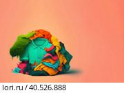 Abstract illustration of overproduction and overabundance of things. Стоковое AI-изображение, AI-художник Мария Фадеева / Фотобанк Лори