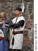 Russia, Vyborg, 30,07,2011 Festival of the historical reconstruction of the Middle Ages "Vyborg Castle" Редакционное фото, фотограф Анна Кривицкая / Фотобанк Лори