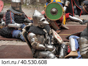 Russia, Vyborg, 30,07,2011 Festival of the historical reconstruction of the Middle Ages "Vyborg Castle" Редакционное фото, фотограф Анна Кривицкая / Фотобанк Лори