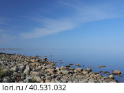 Там где море сливается с небом. Стоковое фото, фотограф Владимир Грибков / Фотобанк Лори