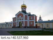 Валдай. Валдайский Иверский Богородицкий Святоозерский монастырь. Южные ворота (2023 год). Редакционное фото, фотограф Литвяк Игорь / Фотобанк Лори