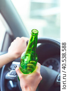 Dangerous female driver. Стоковое фото, фотограф Сергей Толмачёв / Фотобанк Лори