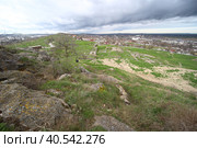 Вид на город с горы Митридат. Керчь (2023 год). Стоковое фото, фотограф Анна Зеленская / Фотобанк Лори