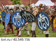 Russia, St. Petersburg 29,05,2015 Festival of medieval culture "Norwegian Vikings" Редакционное фото, фотограф Анна Кривицкая / Фотобанк Лори