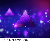 Blue-purple lines on a dark background. Created by AI. Стоковое AI-изображение, AI-художник Ярославский Максим / Фотобанк Лори