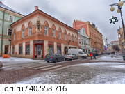 Czech Republic, Kutna Hora, 07,01,2016, Street in the centre of Kutna Hora, Sedlec, Czech Republic in winter. City heritage UNESCO. Редакционное фото, фотограф Анна Кривицкая / Фотобанк Лори