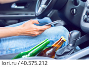 Dangerous female driver. Стоковое фото, фотограф Сергей Толмачёв / Фотобанк Лори