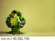 Abstract illustration of overproduction and overabundance of things. Стоковое AI-изображение, AI-художник Мария Фадеева / Фотобанк Лори