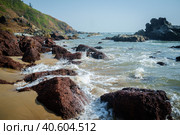 Querim Beach. North Goa. Пляж Керим (2017 год). Стоковое фото, фотограф Константин Смилга / Фотобанк Лори