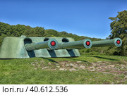 Vladivostok, Russia, 26,08, 2016. Nobody, Military-historical Museum the Voroshilov battery on Russian island. Редакционное фото, фотограф Анна Кривицкая / Фотобанк Лори