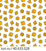 Seamless pattern of dice for board games. Стоковое фото, фотограф Lamina Akulova / Фотобанк Лори