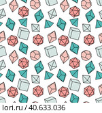 Seamless pattern of dice for board games. Стоковое фото, фотограф Lamina Akulova / Фотобанк Лори